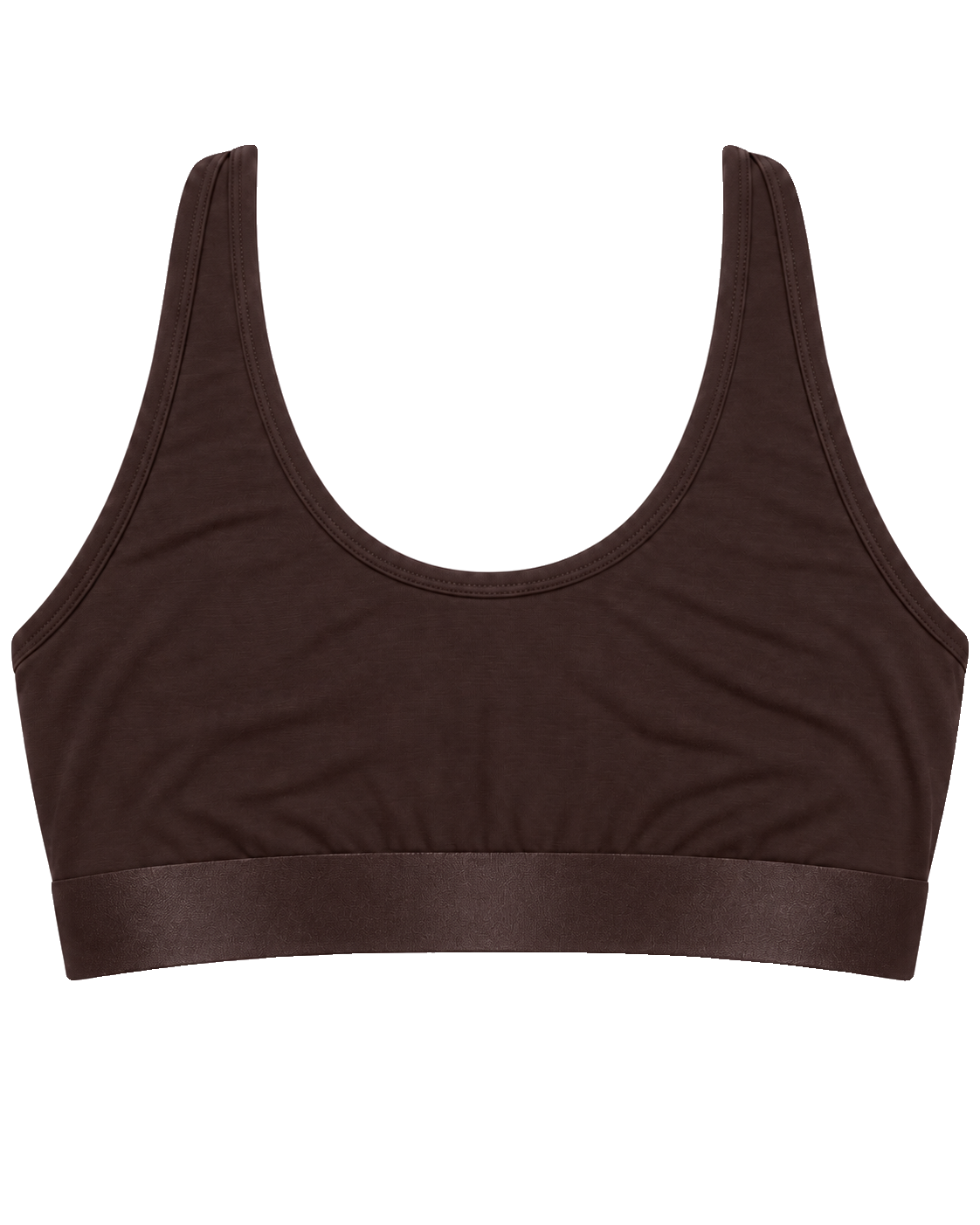 Iconic Racerback Bralette Dark Brown image