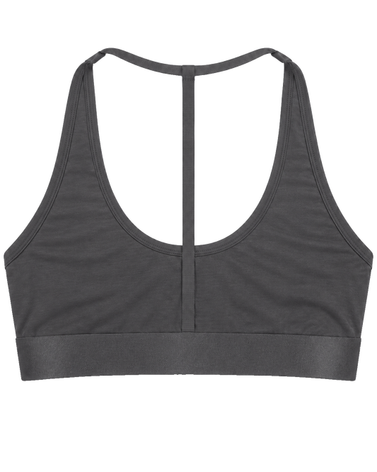 Iconic Racerback Bralette Anthracite Grey image