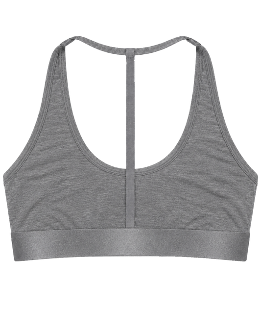 Iconic Racerback Bralette Light Grey image