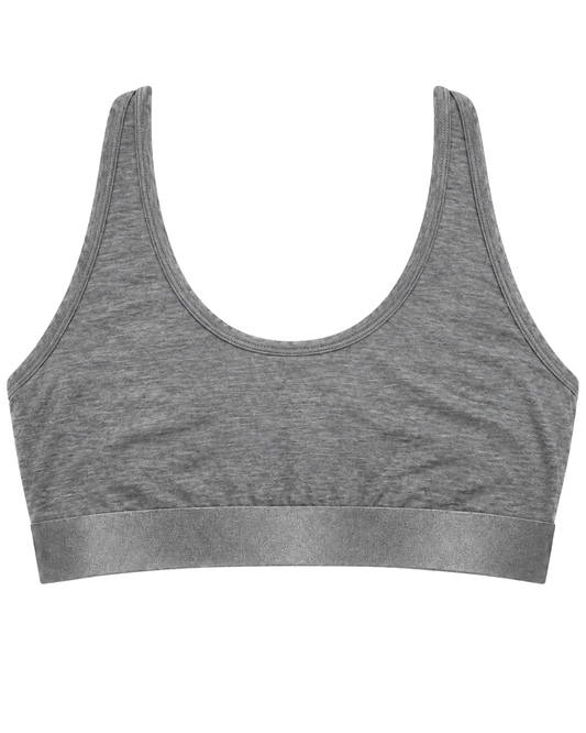 Iconic Racerback Bralette Light Grey image
