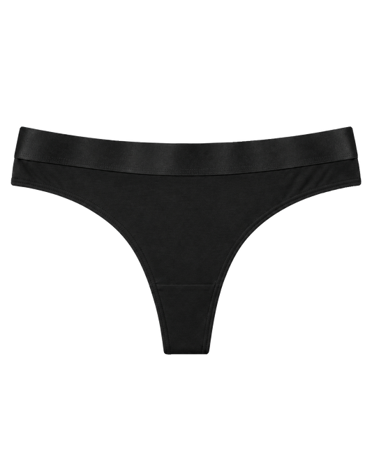 Iconic String Panties Black image