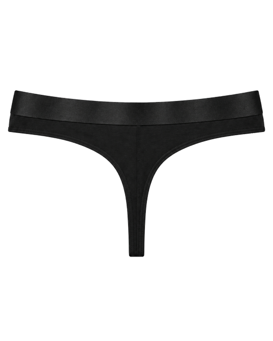Iconic String Panties Black image