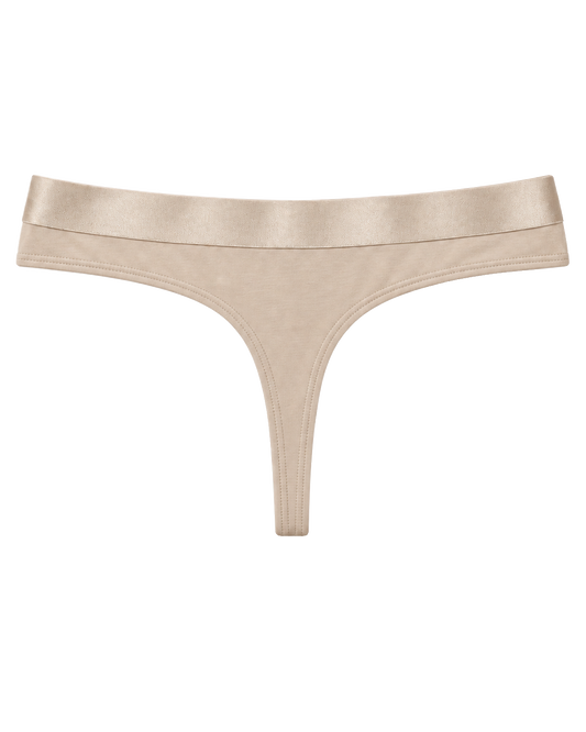 Iconic String Panties Cappucino image