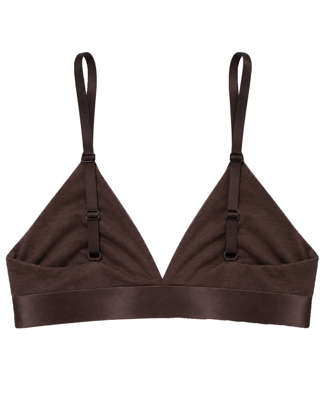 Iconic Triangle Bralette Dark Brown image