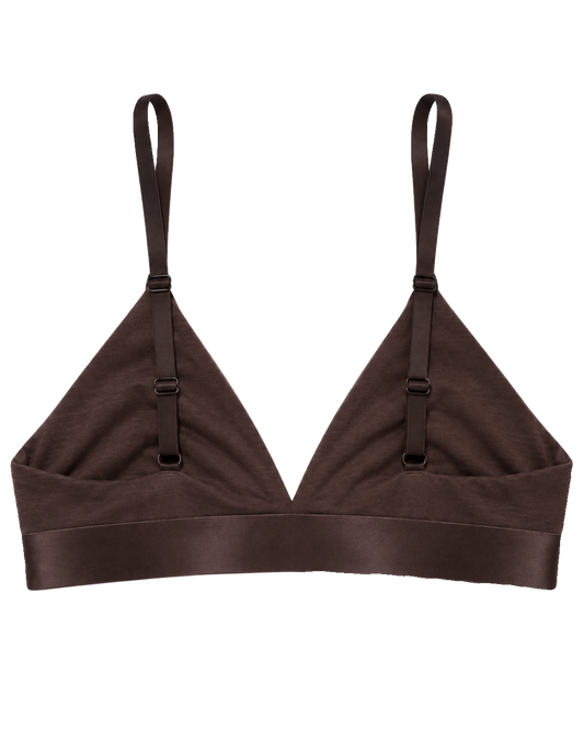 Iconic Triangle Bralette Dark Brown image