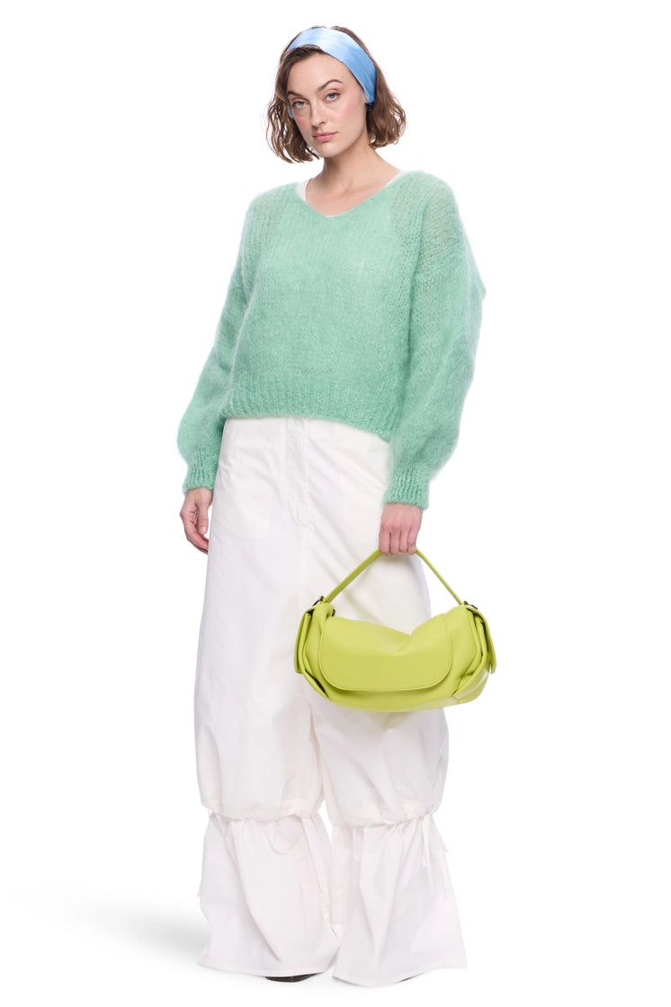 Milana LS Mohair Knit Light Green