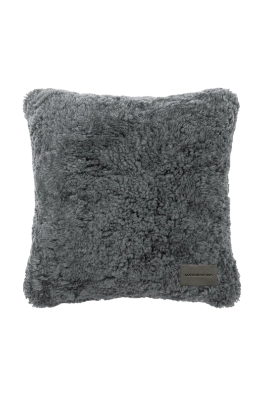 Weronica Wool Pillow Case Dark Grey