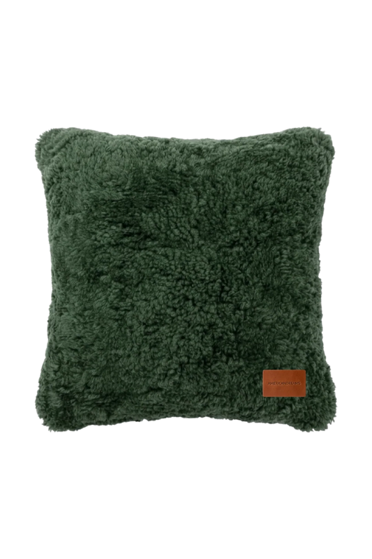 Weronica Wool Pillow Case Seaweed Green