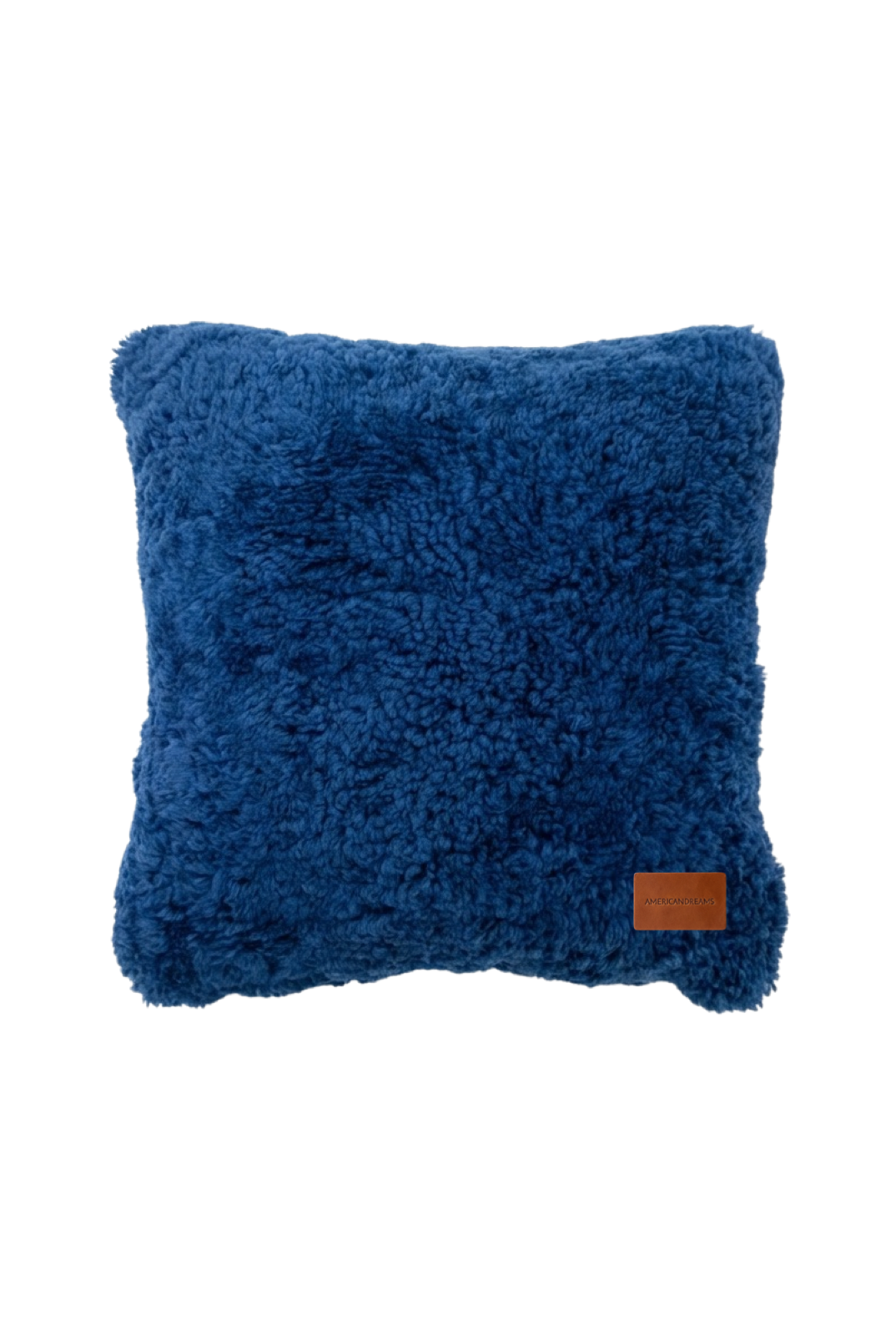 Weronica Wool Pillow Case Dark Blue