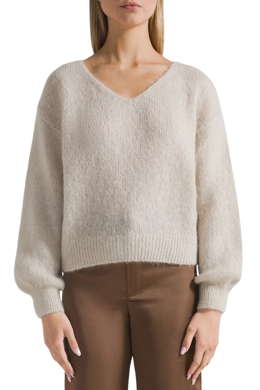 Milana LS Alpaca Pullover Beige