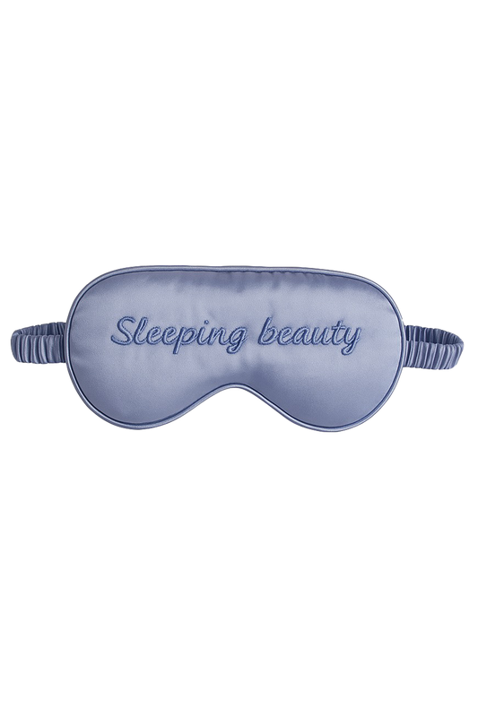 Cheri Silk Sleeping Mask Light Blue