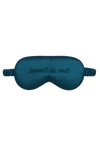 Cheri Silk Sleeping Mask Teal Blue