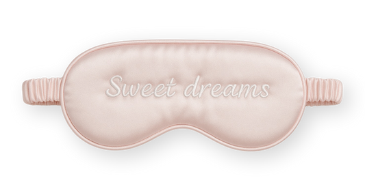Cheri Silk Sleeping Mask Light Pink