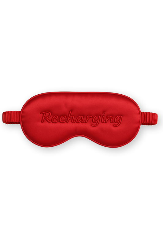 Cheri Silk Sleeping Mask Red