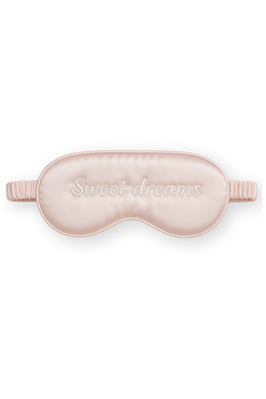 Cheri Silk Sleeping Mask Light Pink