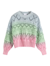 Cassie Cotton Pullover Candy Ombre