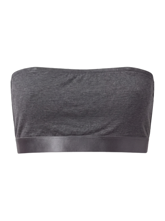 ICONIC Bandeau Bralette Anthracite Grey - strapless