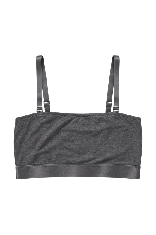 Iconic Bandeau Bralette Anthracite Grey
