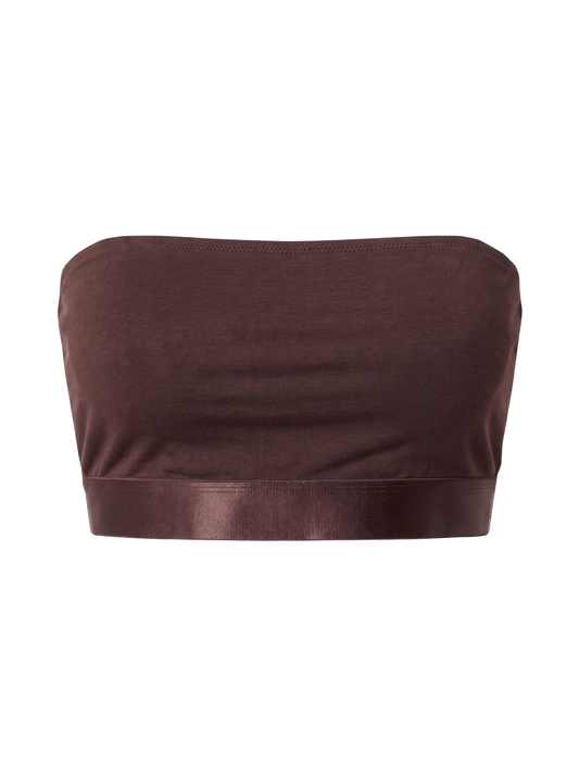 ICONIC Bandeau Bralette Dark Brown - strapless