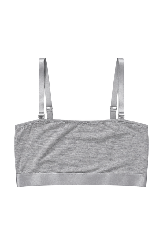 Iconic Bandeau Bralette Light Grey
