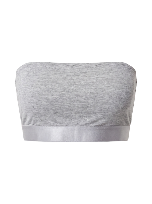 ICONIC Bandeau Bralette Light Grey - strapless