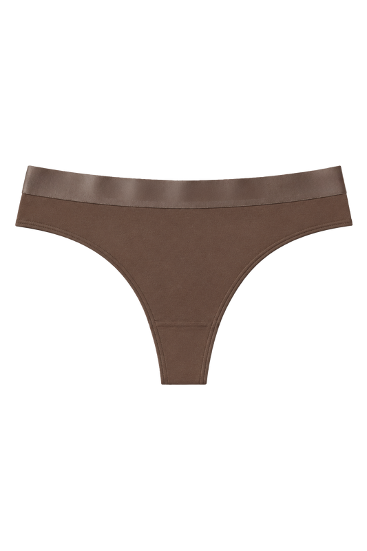 Iconic String Panties Dark Brown