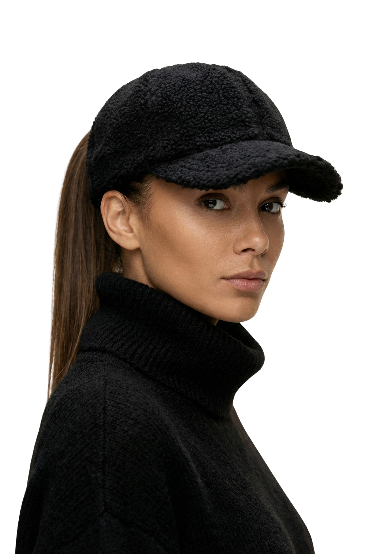 Inga Wool Cap Black