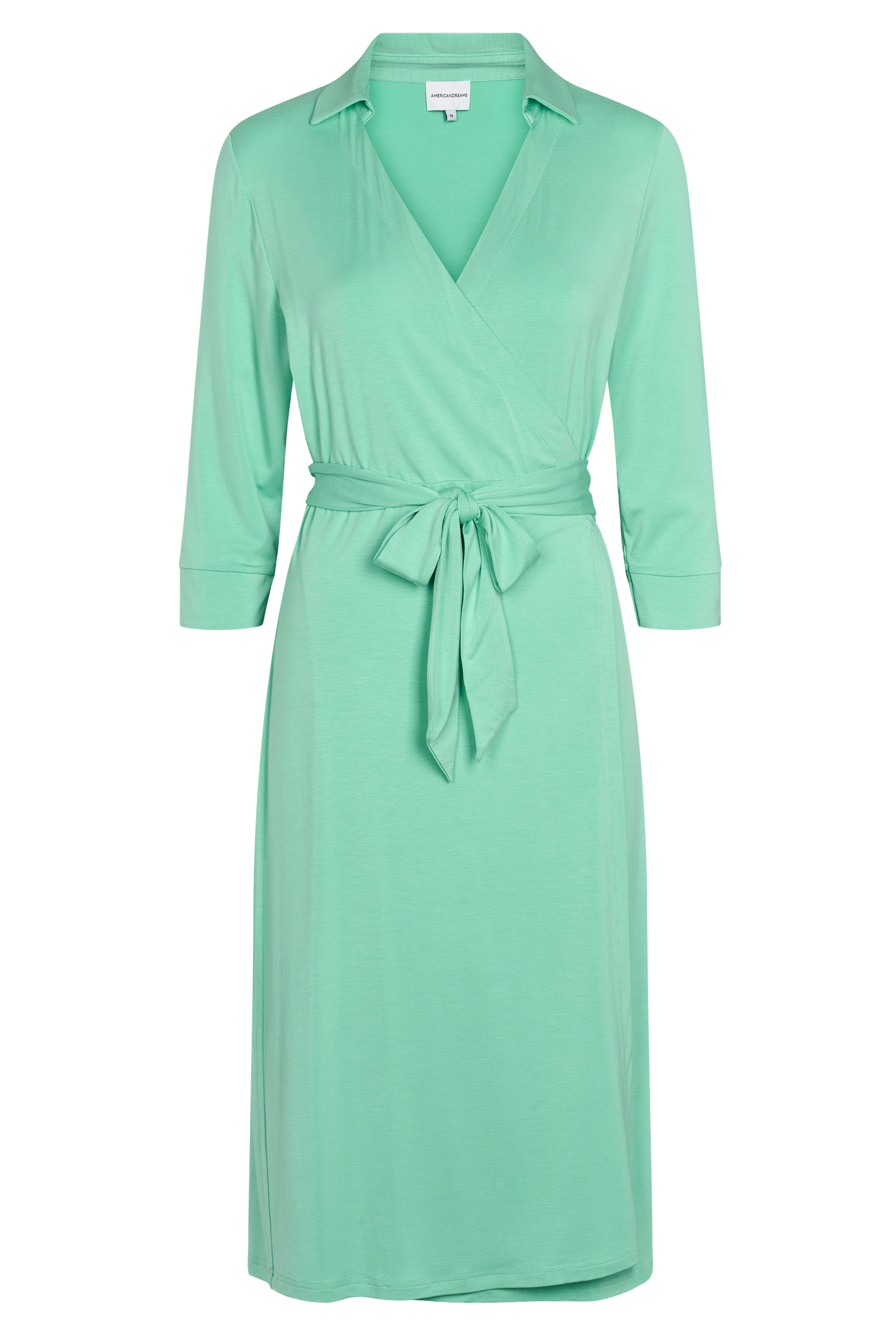 Gabe Half Sleeves Dress Midi Mint Green