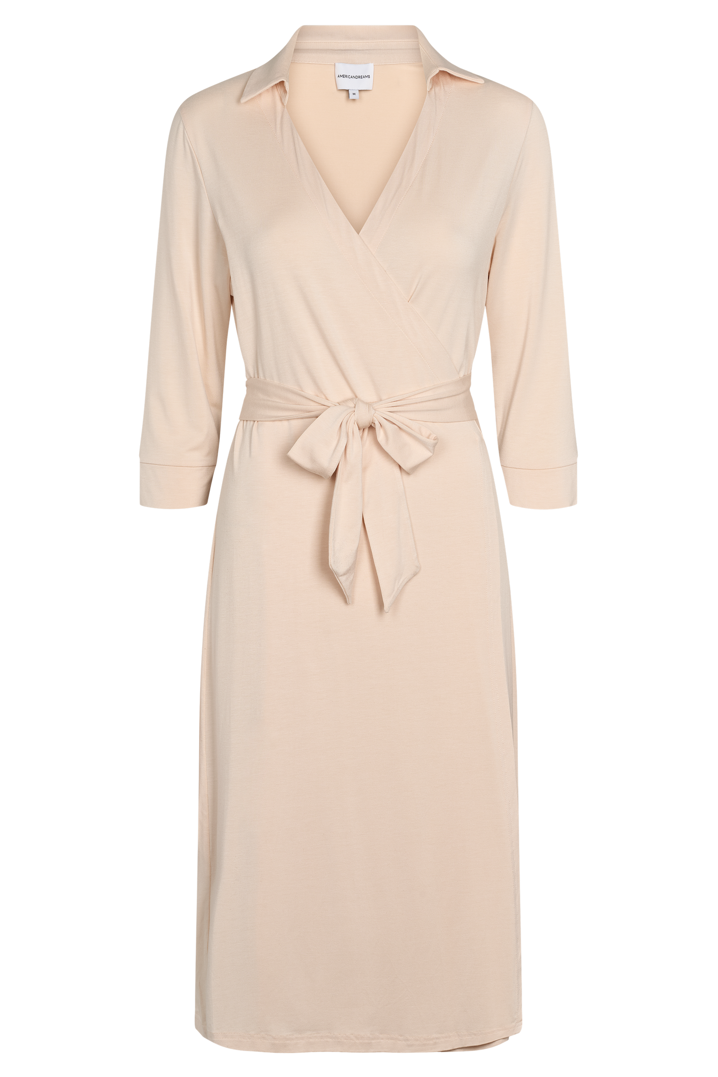 Gabe Half Sleeves Dress Midi Sand