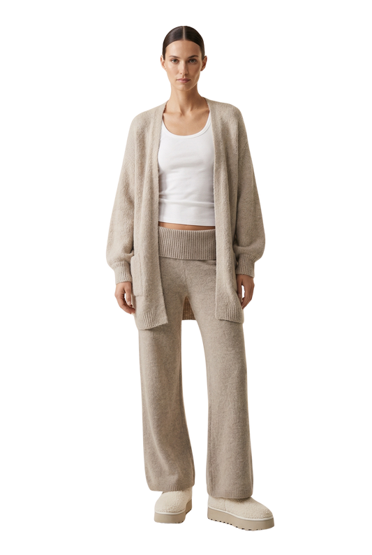 Joanna Alpaca Cardigan Light Taupe