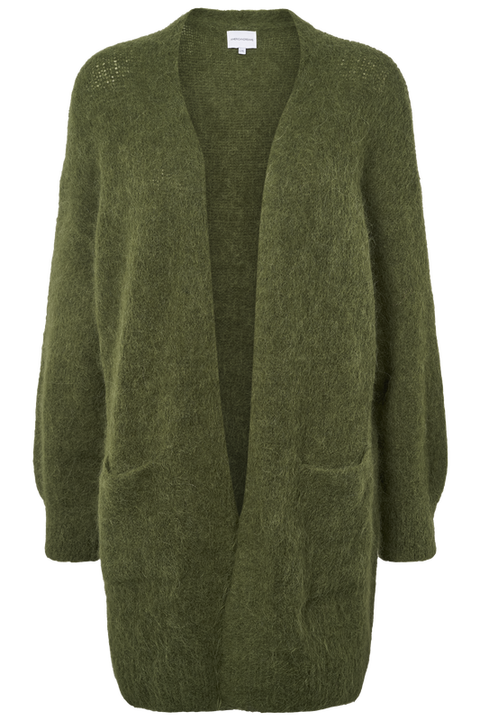 Joanna Alpaca Cardigan Seaweed Green