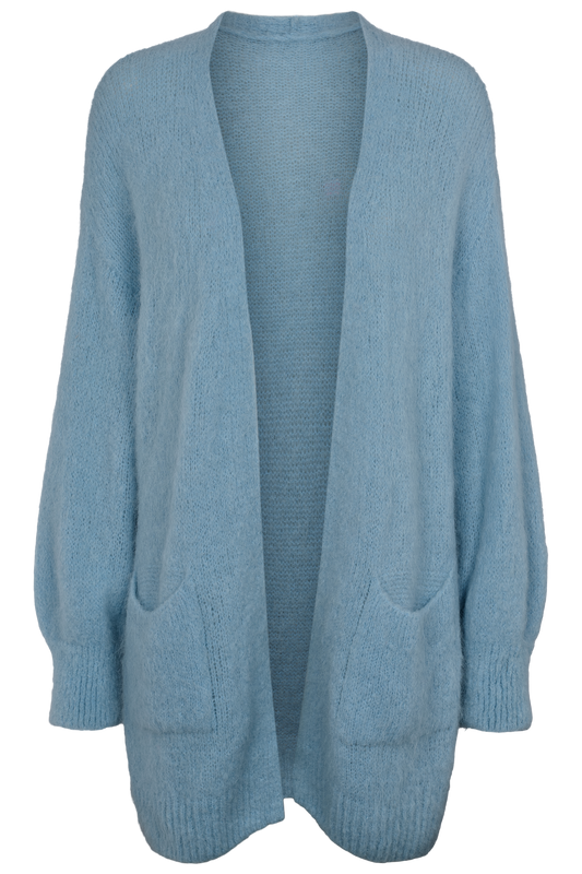 Joanna Alpaca Cardigan Teal Blue