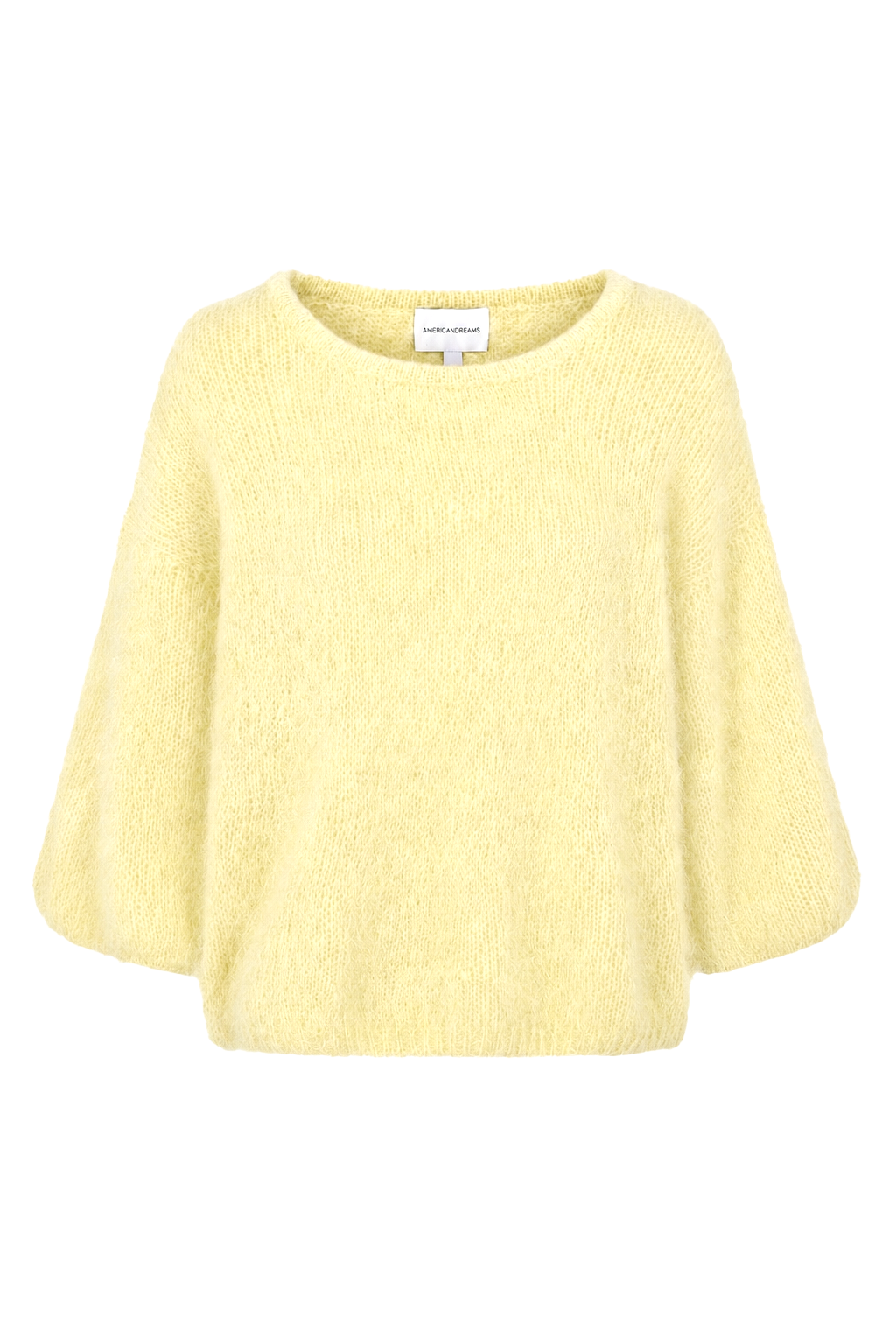 Josie Pullover 3/4 Short Sleeves Light Yellow