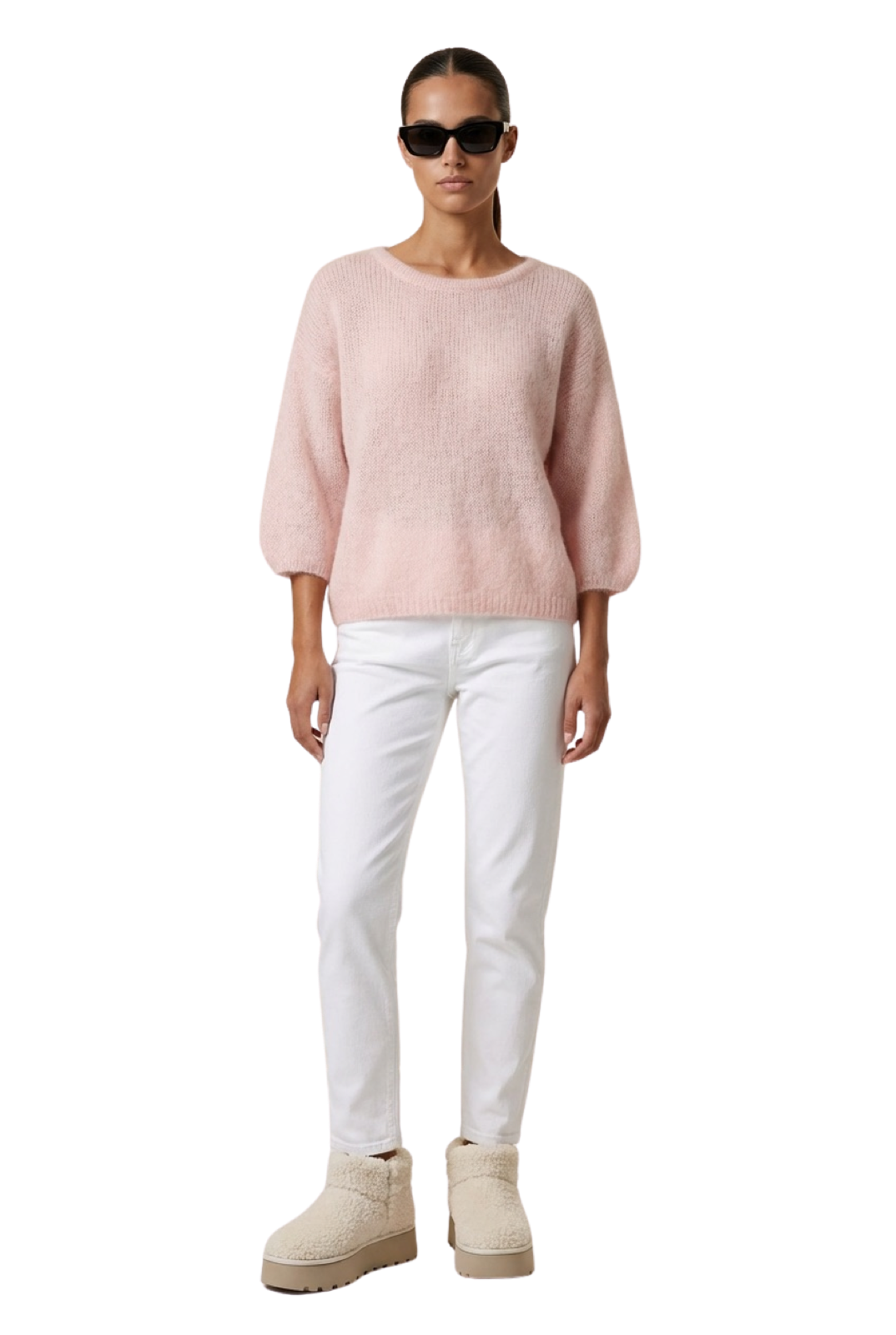 Josie Pullover 3/4 Short Sleeves Light Pink