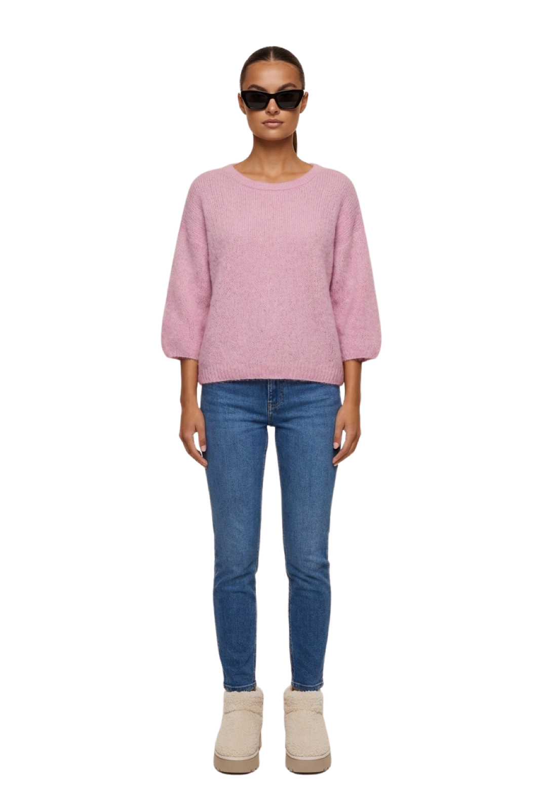 Josie Pullover 3/4 Short Sleeves Soft Berry