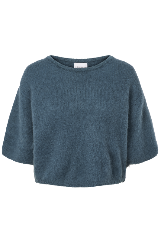 Josie Pullover 3/4 Short Sleeves Teal Blue