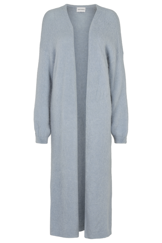 June Long Alpaca Cardigan Light Blue