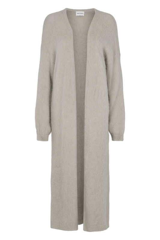 June Long Alpaca Cardigan Light Taupe