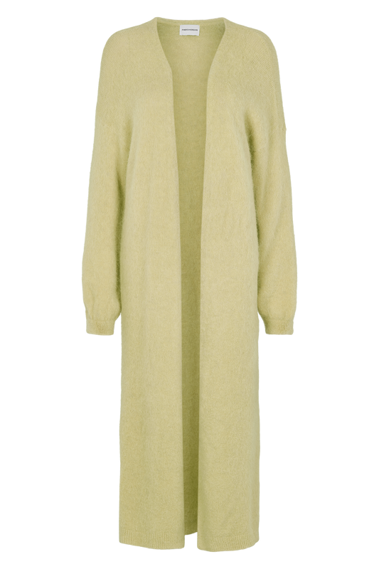 June Long Alpaca Cardigan Light Yellow