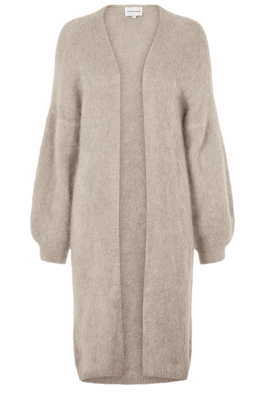 June Long Alpaca Cardigan Beige