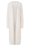 June Long Alpaca Cardigan White