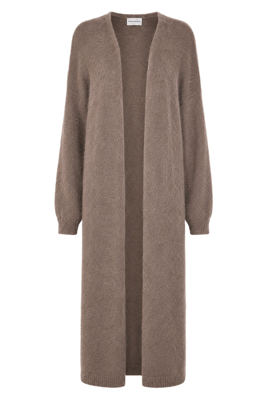 June Long Alpaca Cardigan Light Taupe