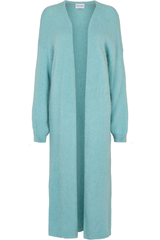 June Long Alpaca Cardigan Seafoam Green