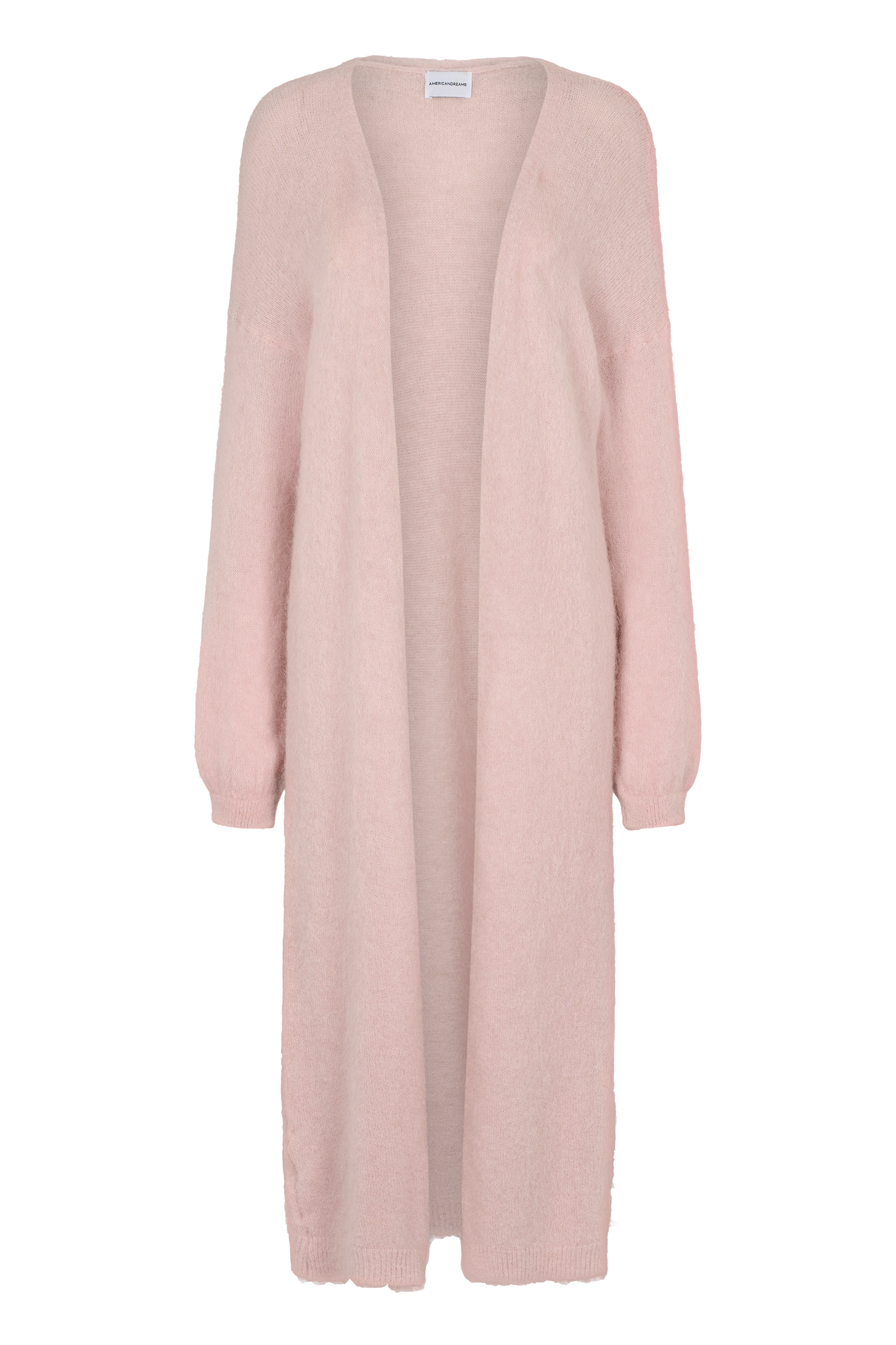 June Long Alpaca Cardigan Light Pink