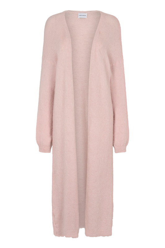 June Long Alpaca Cardigan Light Pink