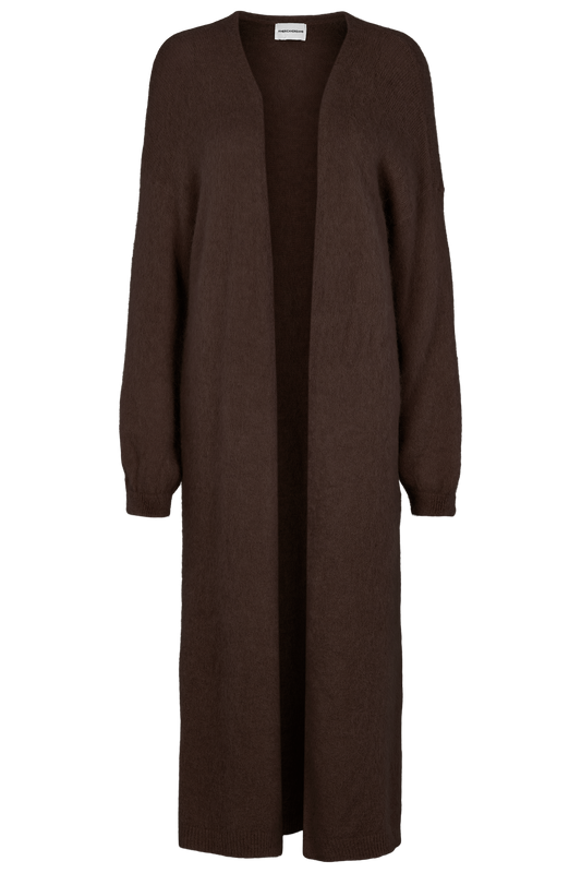 June Long Alpaca Cardigan Cocoa