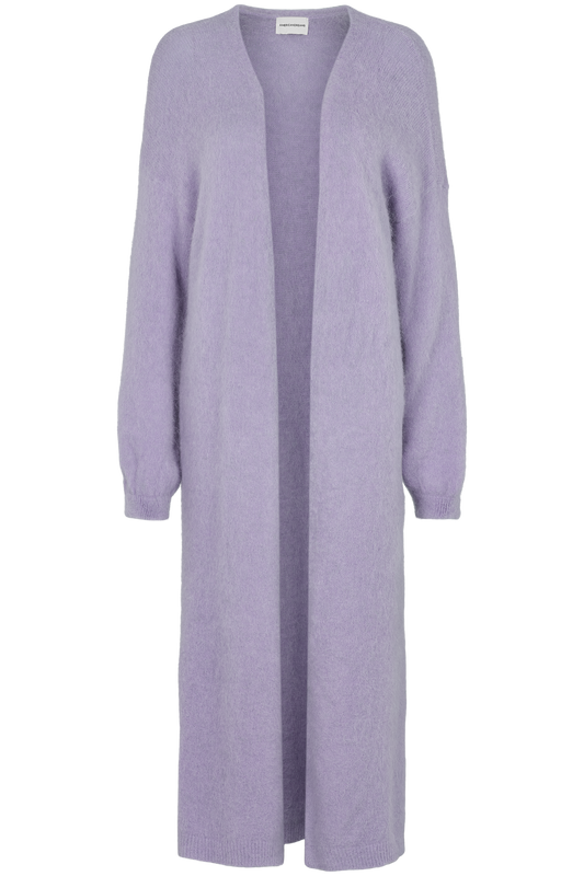 June Long Alpaca Cardigan Lilac