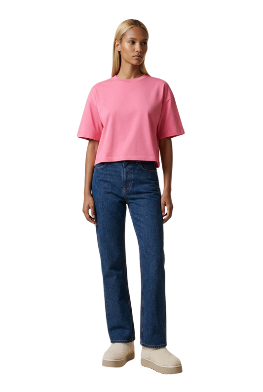 Kelly Boxy Tee Short Pink