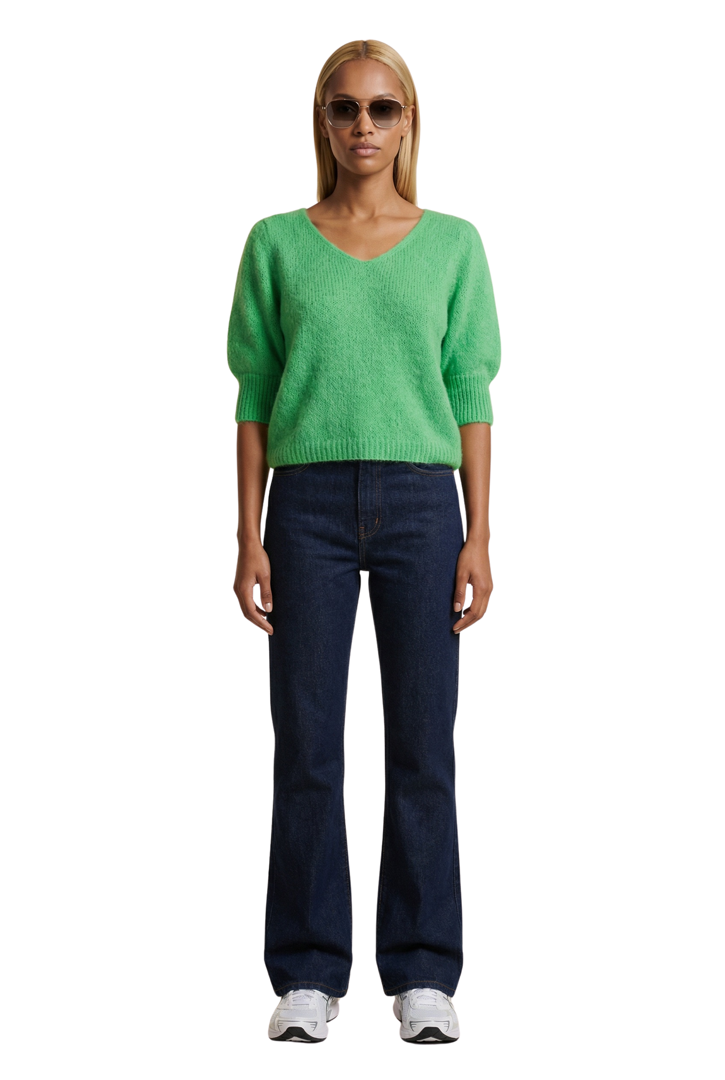 Koa Alpaca Pullover Bright Green