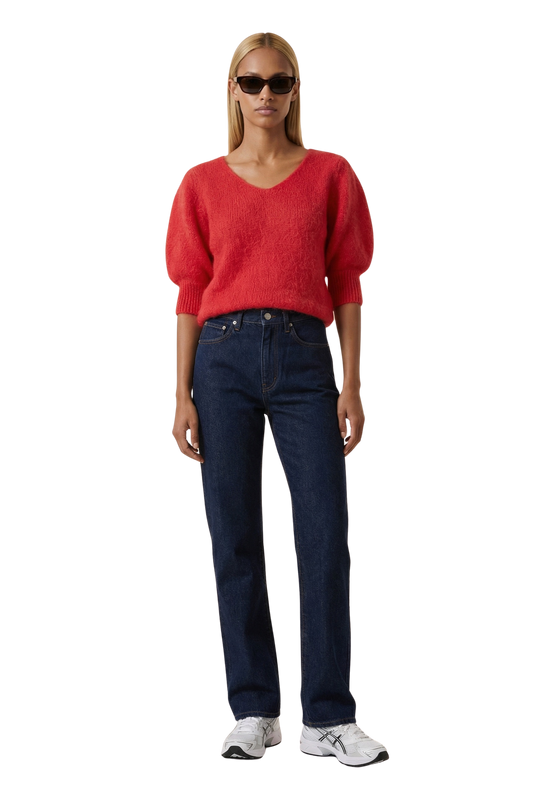 Koa Pullover Lipstick Red